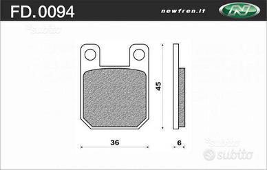 Pastiglie freno newfren peugeot speedfight 50 100