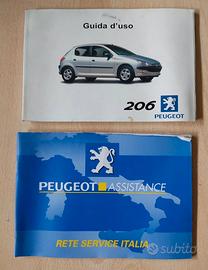 LIBRETTO USO E MANUTENZIONE E RETE PEUGEOT 206cc
