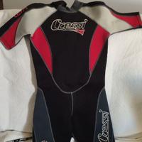 muta subacquea shorty  2,5. cressi sub.
