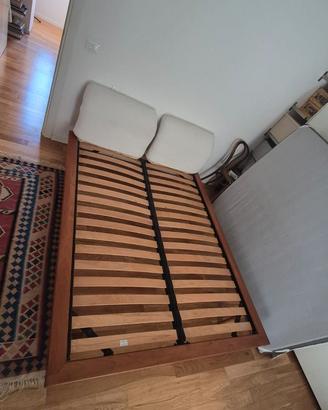 Letto matrimoniale in legno di ciliegio