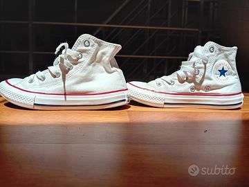 Converse Taylor bambina o bianche alte Abbigliamento e Accessori In vendita a Livorno