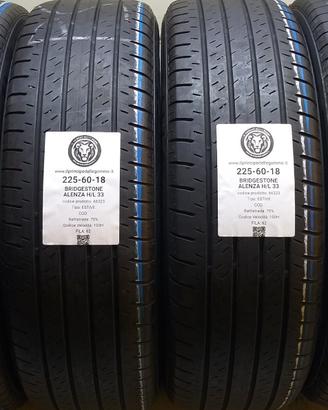 4 GOMME 225 60 18 BRIDGESTONE A66323