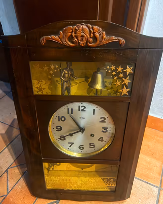 RARO Orologio a Pendolo ODO con Automa funzionante
