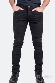 Jeans moto course tapered fit