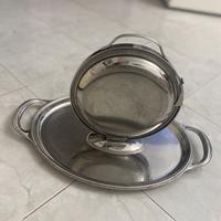 Vassoio a tre piatti Alessi piu vassoio ovale