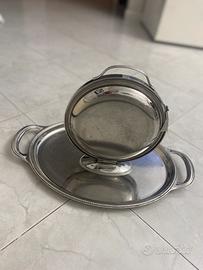 Vassoio a tre piatti Alessi piu vassoio ovale