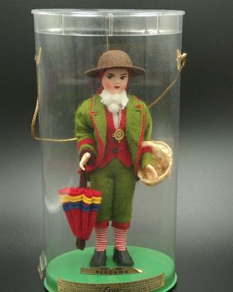 Bambolina souvenir “Città di Bergamo” Vintage.