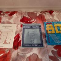 Libri di musica per pianoforte + spartiti anni ’80