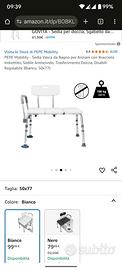 sedia vasca da bagno per anziani/disabili 