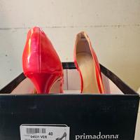 Scarpa corallo tacco alto