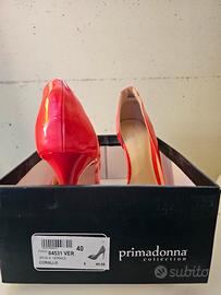 Scarpa corallo tacco alto