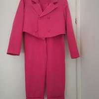 Completo giacca pantalone fuxia ragazza 11/12 anni