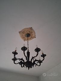 Lampadario in bronzo