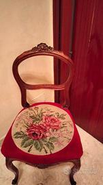 sedia  stile Luigi Filippo fine ottocento