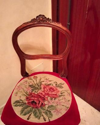 sedia  stile Luigi Filippo fine ottocento