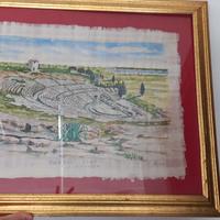 Quadro papiro teatro greco siracusa