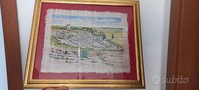 Quadro papiro teatro greco siracusa