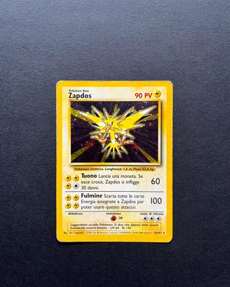 Carta Pokémon Zapdos Holo 1999-2000 Set Base Ita