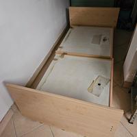 letto singolo colorato e moderno 