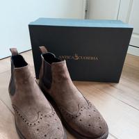 Polacchino uomo scamosciato tortora 