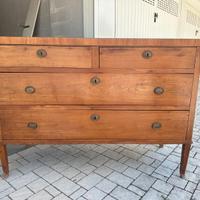 Mobile cassettiera vintage in legno antico