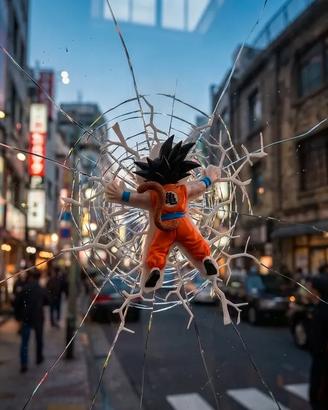 Dragonball crash decorazione muro o parete goku