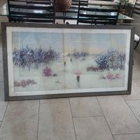 Serigrafia antonio pasciuti "Nevicata" 120 x 60