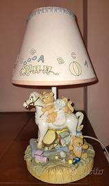 Lampada vintage per comodino bambini
