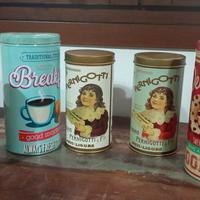 barattoli in latta retrò 
