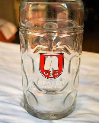 Boccale Birra in vetro 1 Litro GS Spaten Munchen
