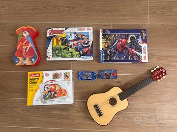 🎸🧩 LOTTO GIOCHI BAMBINI: PUZZLE MARVEL, CHITARRA