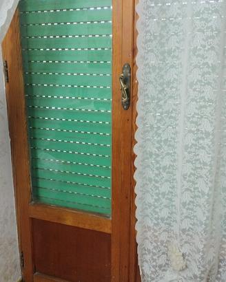 Porta finestra in legno finitura coppale - Altezza