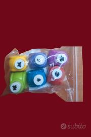 6 Mini punzoni per groffatura. Nuovi!