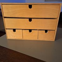 cassettiera scrivania legno