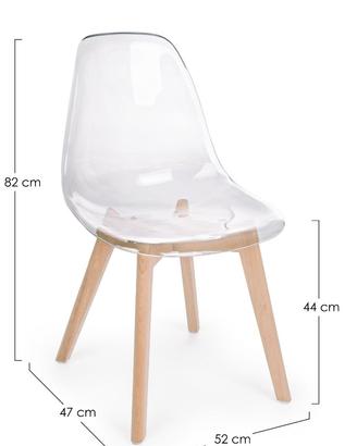Sedia Easy Fumé e trasparente  – Bizzotto