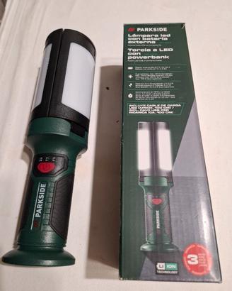 torcia a led Parkside con powerbank 