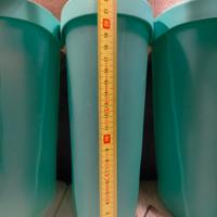 Tupperware contenitori ovali verde usati