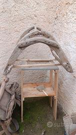 struttura di sella in legno 