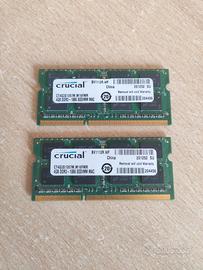memoria sodimm ddr3