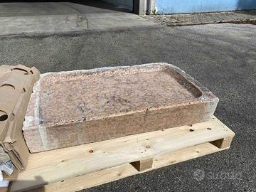 Lavabo Seciaro in pietra Rosa di Asiago
