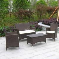 Set giardino in polyrattan sintetico tavolo sedie