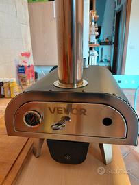 Forno a pellet per pizza con piatto girevole