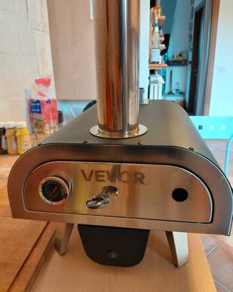 Forno a pellet per pizza con piatto girevole