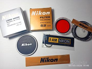 NIKON - NIKKOR accessori orig. -filtri - microfono