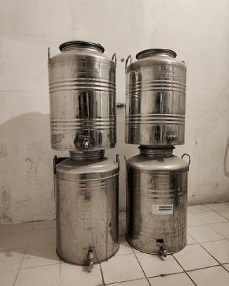 Fusto 50lt Acciaio Inox 18/10 Olio Vino