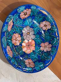 Rara Ciotola in Maiolica di Deruta Firmata “Santi”