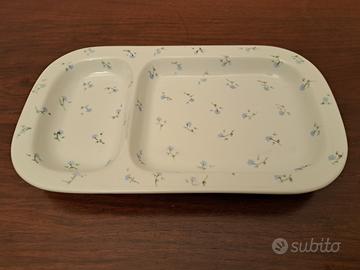 Piatto di portata in porcellana dipinta a mano