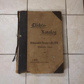 Catalogo tipografico “Clichés-Katalog” Benziger