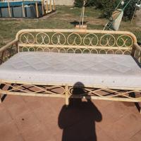 Divano Bamboo e vimini