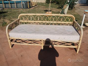 Divano Bamboo e vimini